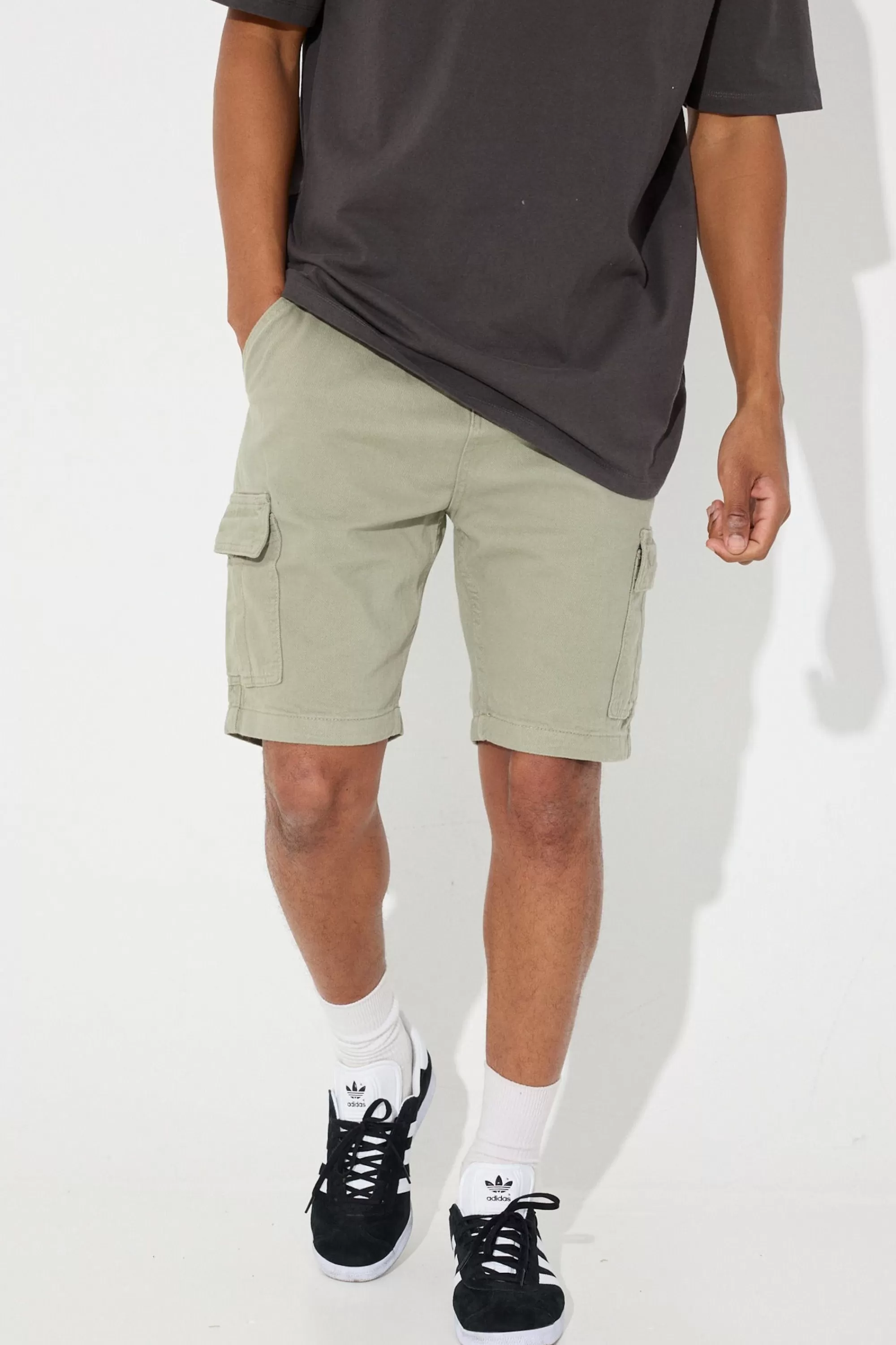 Shorts>Sampson and Taylor Ryder Baggy Short Khaki