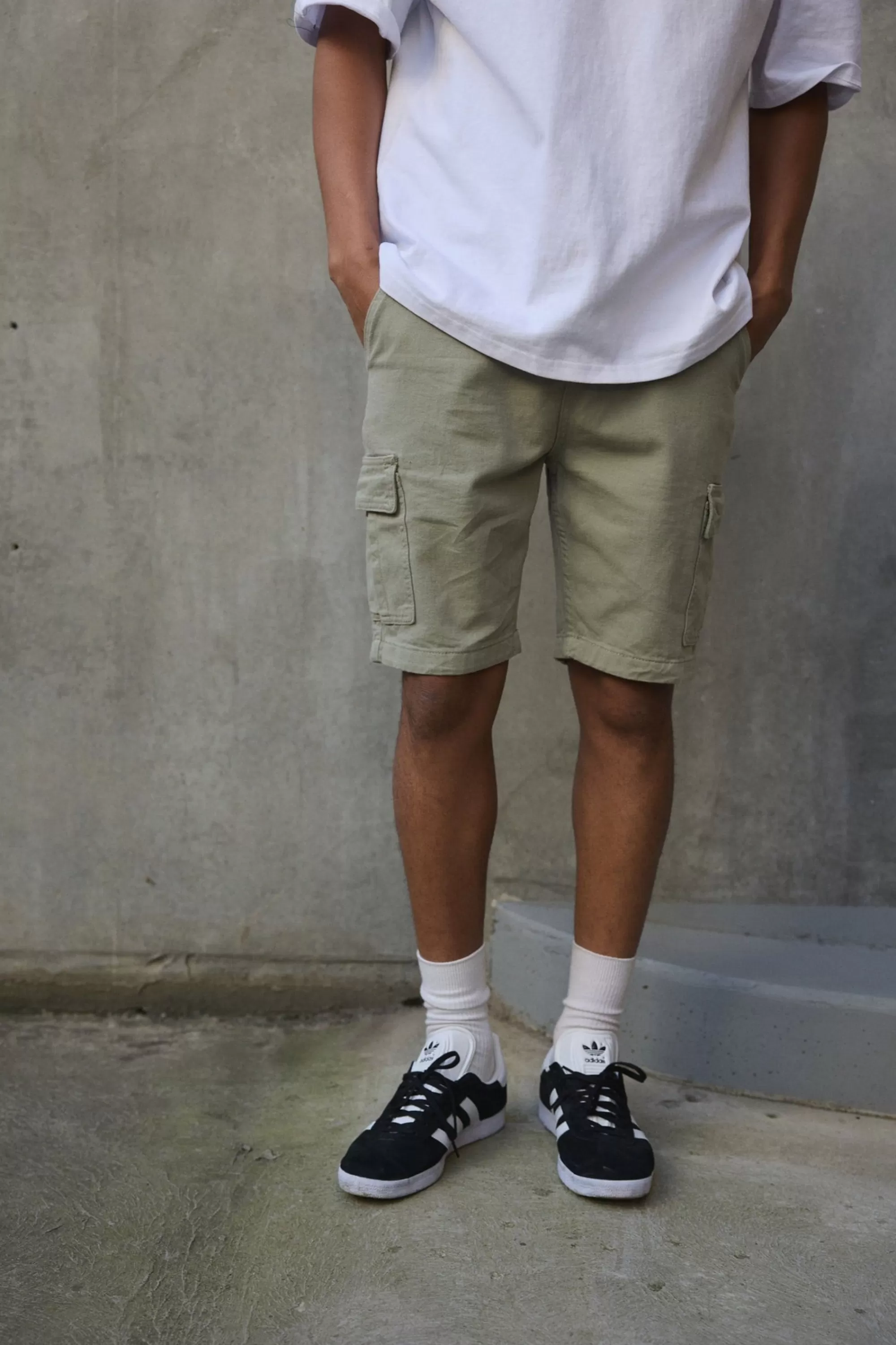 Shorts>Sampson and Taylor Ryder Baggy Short Khaki