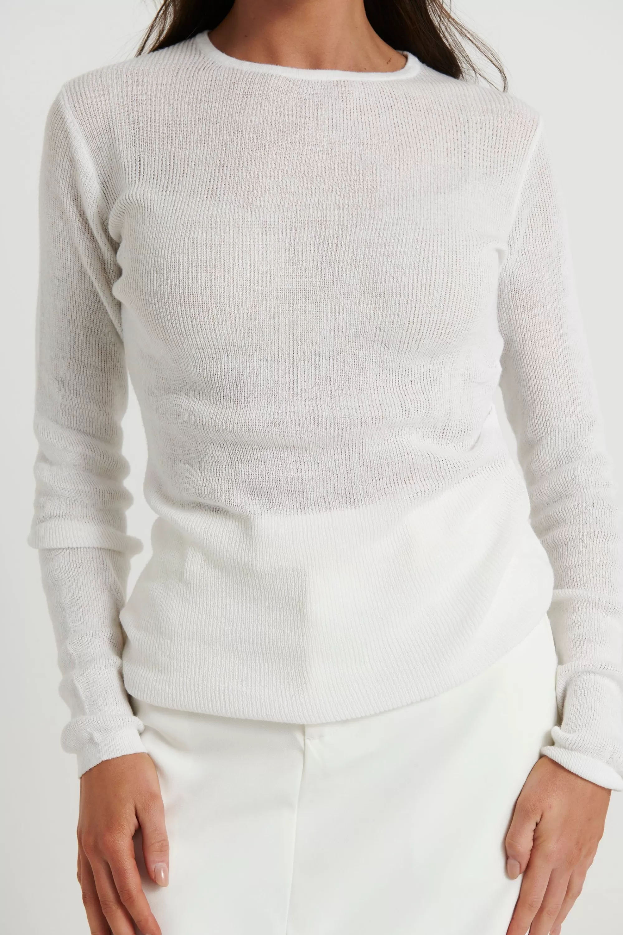 Tops>SNDYS Sloane Cotton Top White