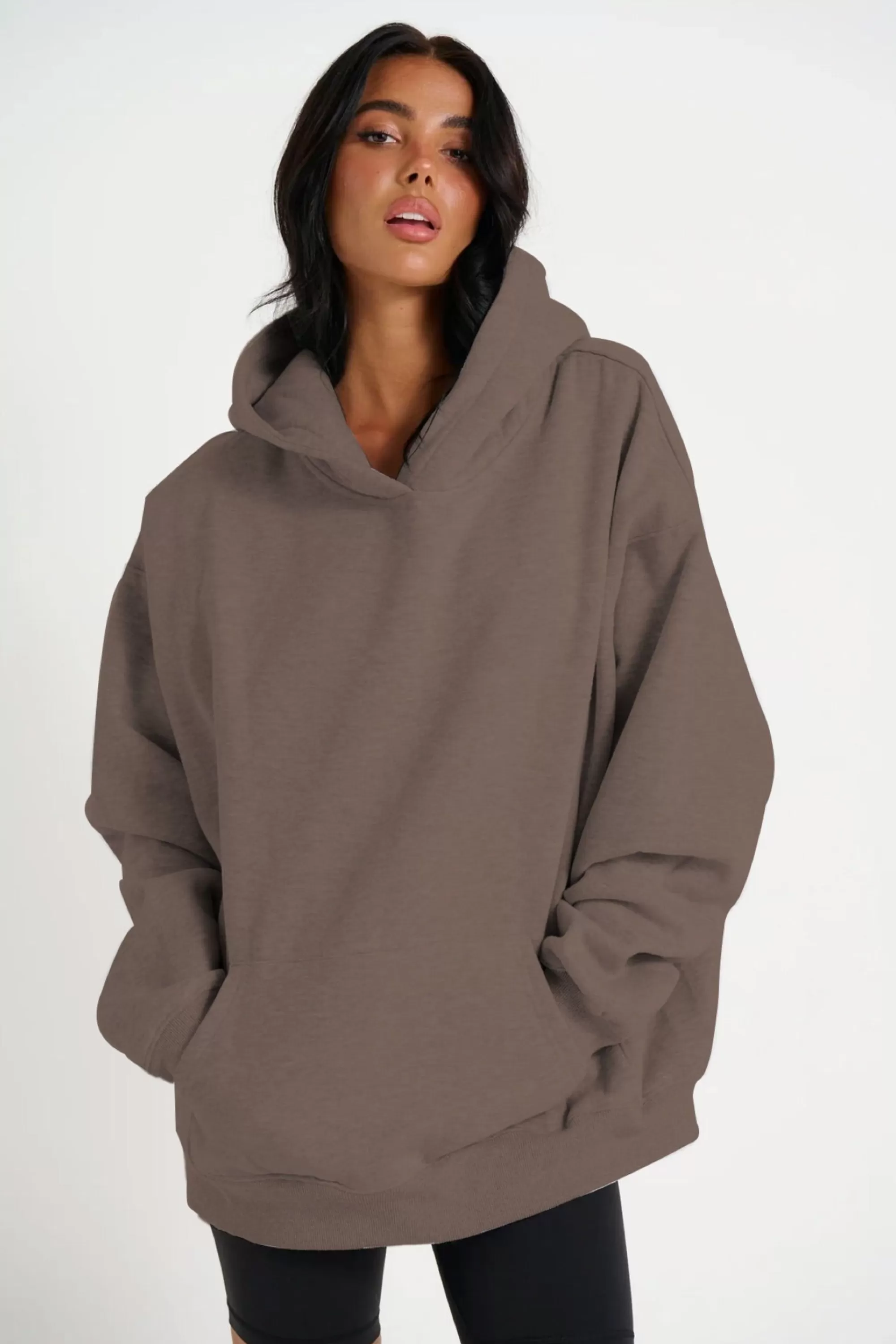 Sweaters & Jumpers>Sampson and Taylor Unisex Roman Oversize Hoodie Storm