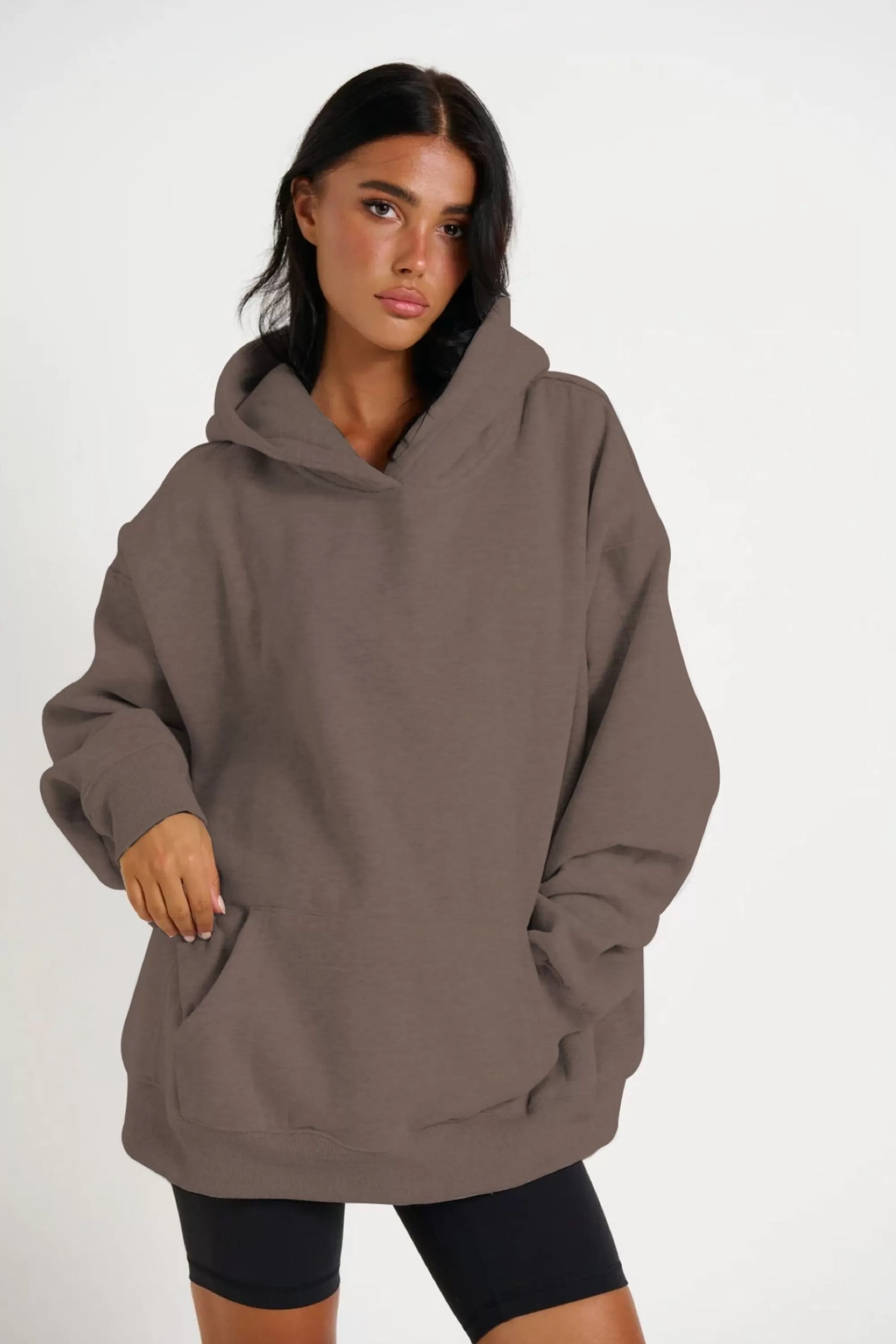 Sweaters & Jumpers>Sampson and Taylor Unisex Roman Oversize Hoodie Storm