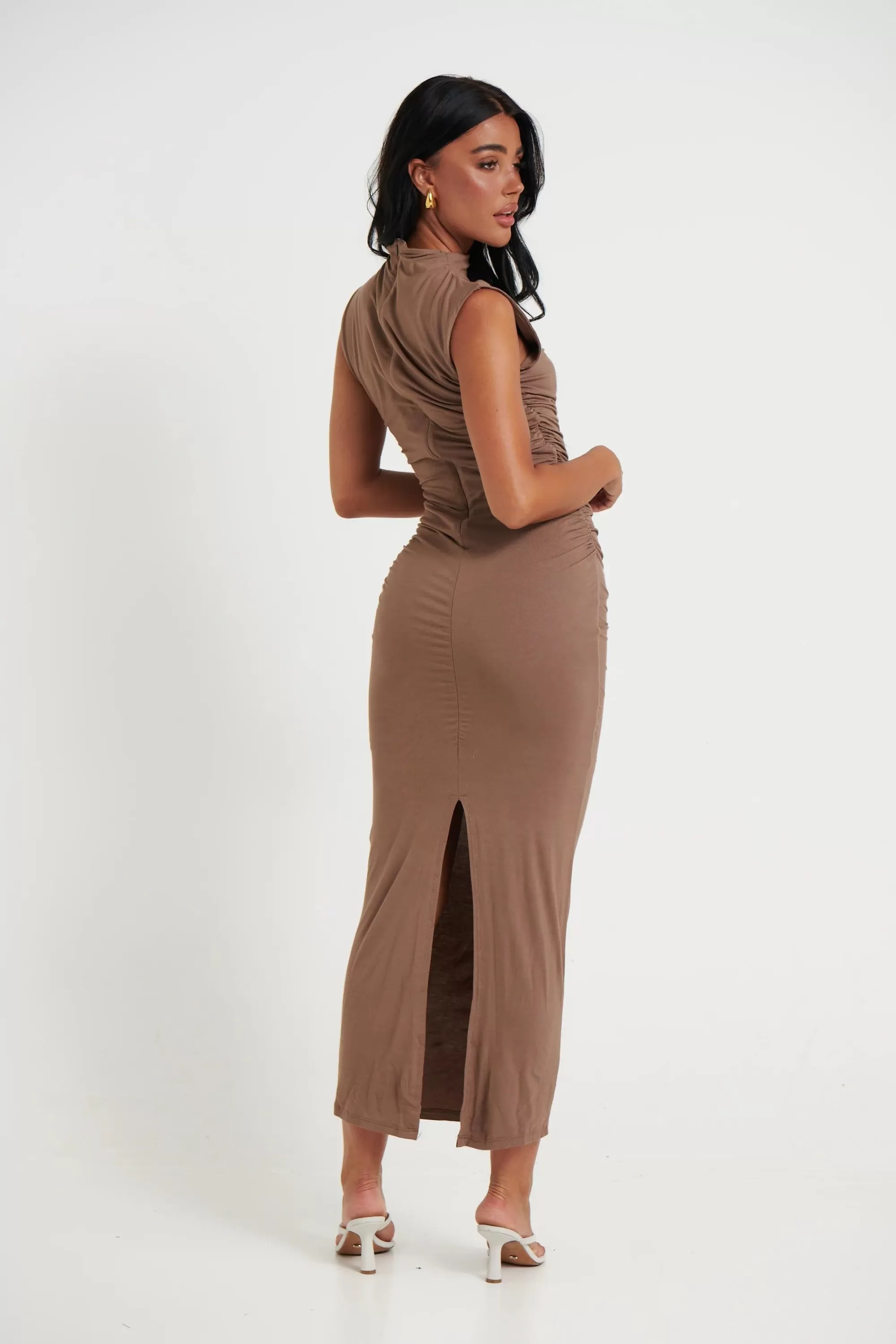 Dresses>Bisou Fashion Zara Maxi Dress Choc